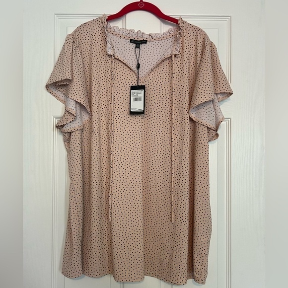 NWT Pink polka dot blouse - Picture 1 of 6